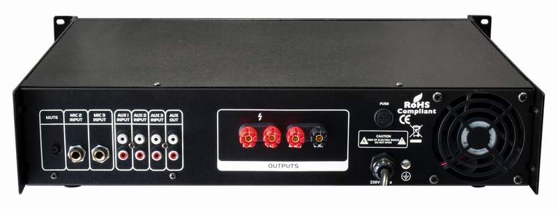Ústředna s vestavěným MP3 přehrávačem, IR - 60W