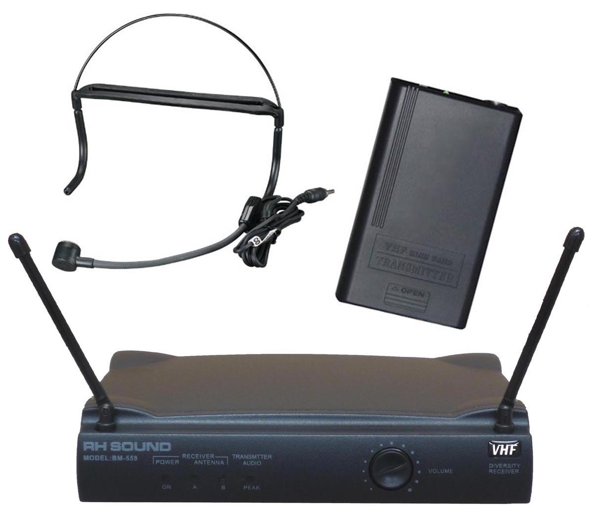 Bezdrátový mikrofon BM 559B headset - VHF
