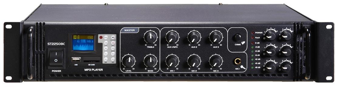 Ústředna s vestavěným MP3 přehrávačem, IR - 180W